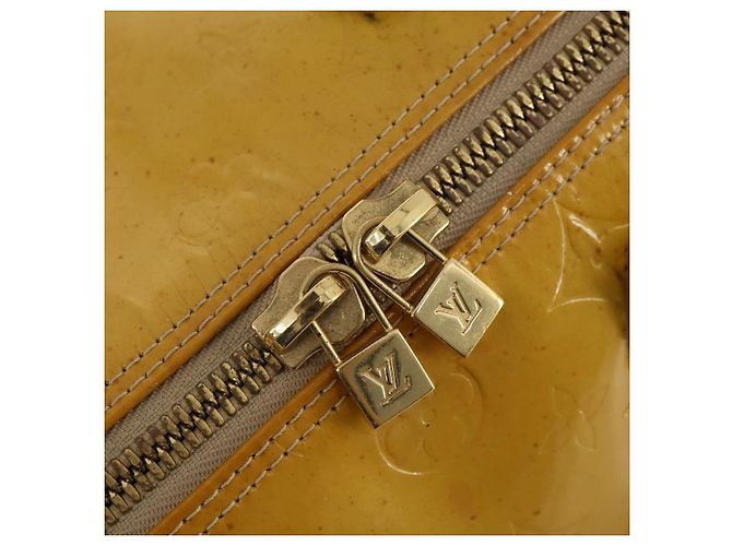 LOUIS VUITTON Monogram Vernis Mercer Boston Bag Beige M91000 LV - vista 20