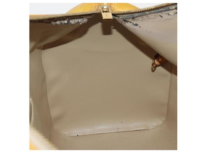 LOUIS VUITTON Monogram Vernis Mercer Boston Bag Beige M91000 LV - vista 21