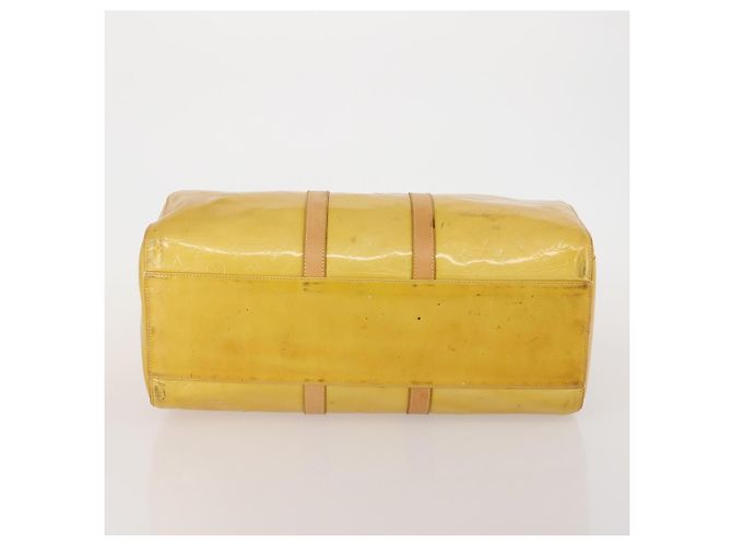 LOUIS VUITTON Monogram Vernis Mercer Boston Bag Beige M91000 LV - vista 5