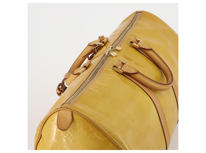 LOUIS VUITTON Monogram Vernis Mercer Boston Bag Beige M91000 LV - vista 6