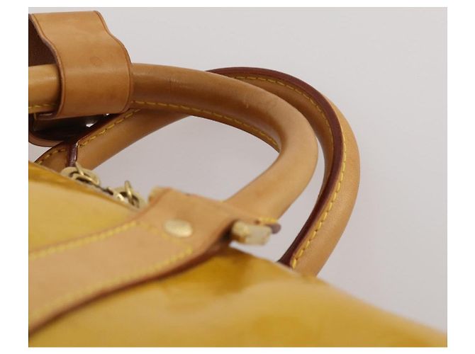 LOUIS VUITTON Monogram Vernis Mercer Boston Bag Beige M91000 LV - vista 8