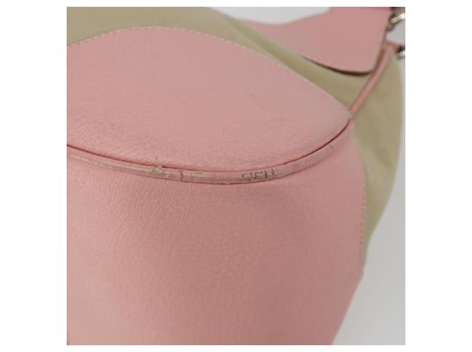PRADA Hand Bag Canvas Beige Silver - vista 15