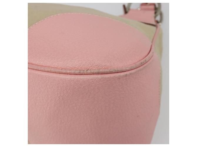 PRADA Hand Bag Canvas Beige Silver - vista 17