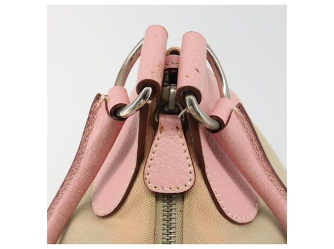PRADA Hand Bag Canvas Beige Silver - vista 20