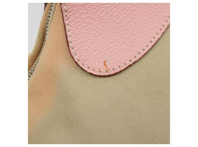 PRADA Hand Bag Canvas Beige Silver - vista 9