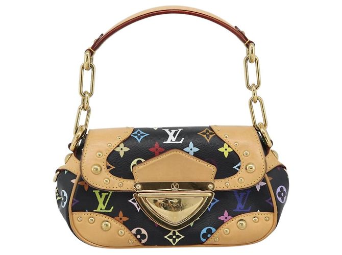 LOUIS VUITTON Monogram Multicolor Marilyn Bag Black M40207 LV - vista 13