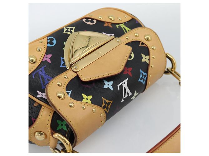 LOUIS VUITTON Monogram Multicolor Marilyn Bag Black M40207 LV - vista 6
