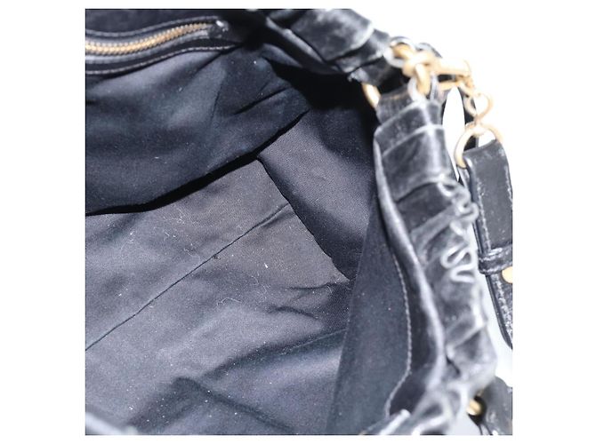 Miu Miu Hand Bag Leather 2way Black Gold - vista 19