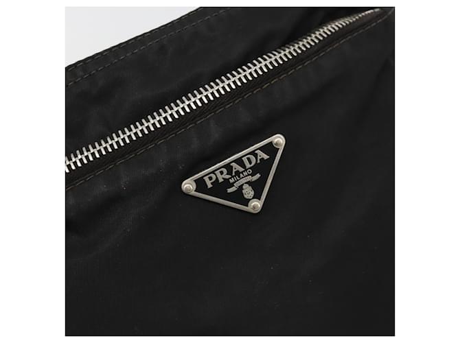 PRADA Shoulder Bag Nylon Black Silver - vista 18