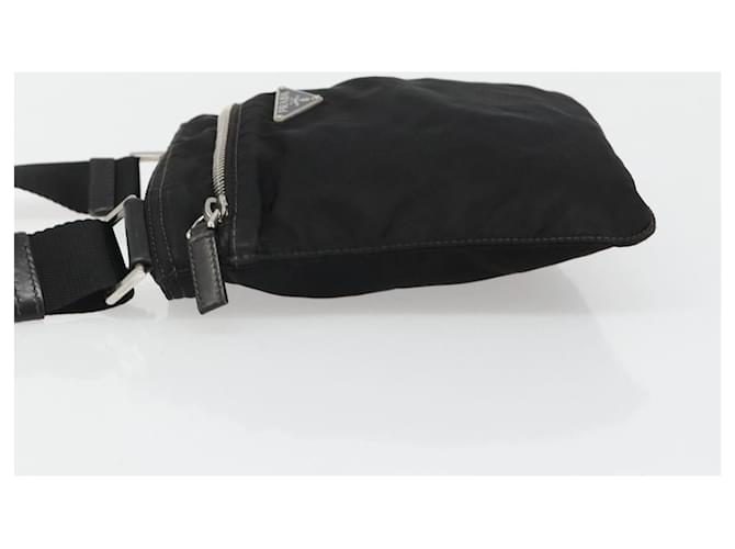 PRADA Shoulder Bag Nylon Black Silver - vista 4