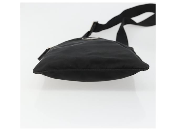 PRADA Shoulder Bag Nylon Black Silver - vista 5