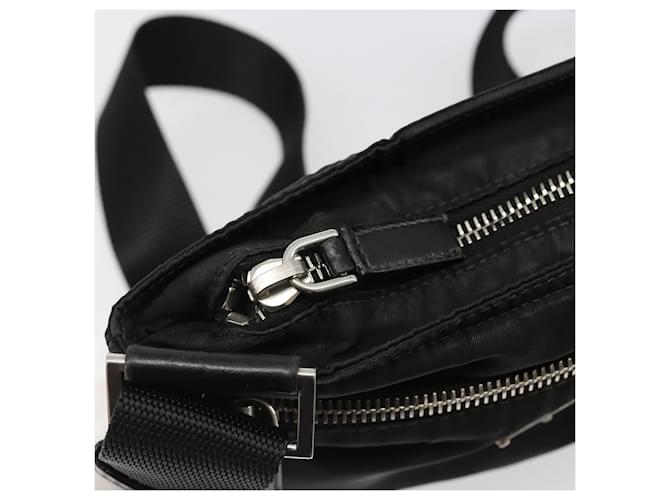 PRADA Shoulder Bag Nylon Black Silver - vista 9