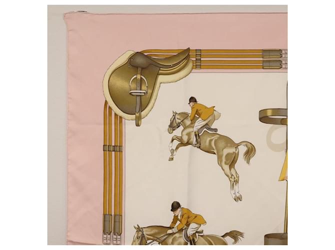 Hermès HERMES Carre 90 Scarf  JUNPING  Silk Pink - vista 2