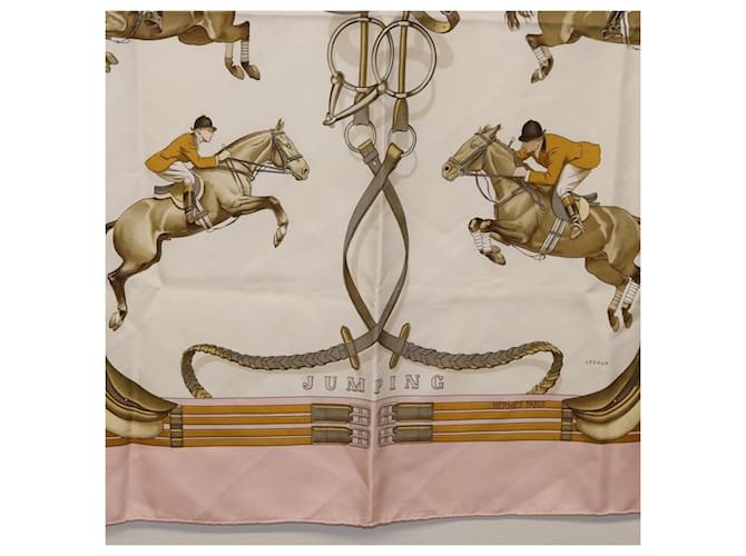 Hermès HERMES Carre 90 Scarf  JUNPING  Silk Pink - vista 9