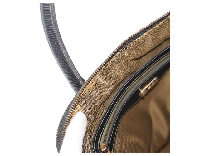 FENDI Zucca Canvas Hand Bag Black Brown - vista 10