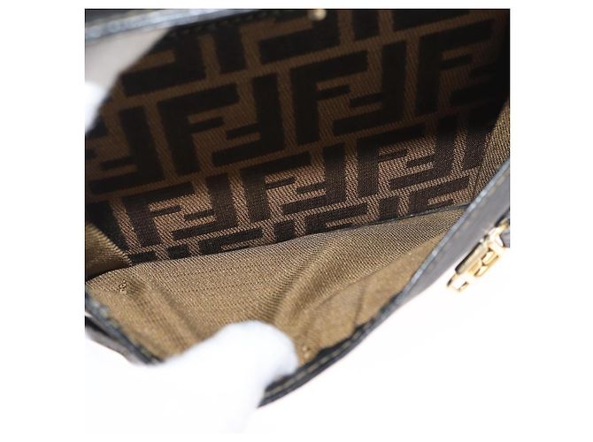 FENDI Zucca Canvas Hand Bag Black Brown - vista 24