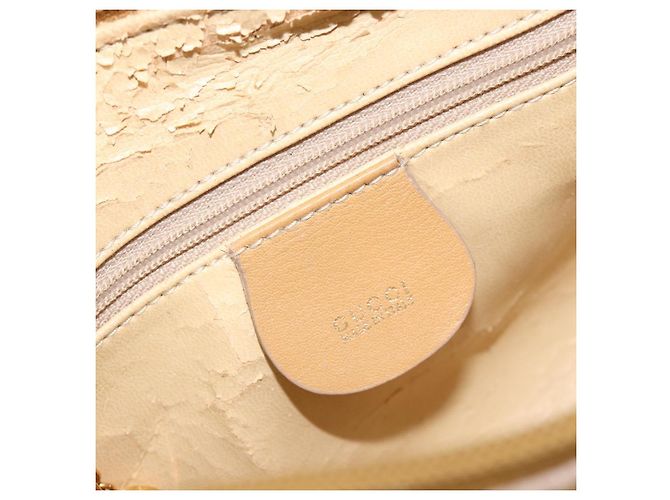 GUCCI Sac à main Bamboo Cuir 2way Beige Gold - vue 18