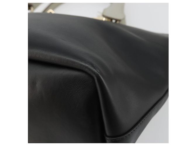 Chloé Chloe Bailey Hand Bag Leather 2way Black Gold - vista 12