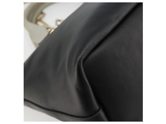 Chloé Chloe Bailey Hand Bag Leather 2way Black Gold - vista 13
