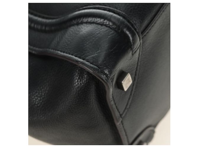 Céline CELINE Luggage Mini Hand Bag Leather Black Silver - Ansicht 12