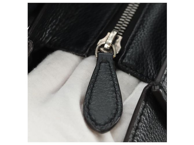 Céline CELINE Luggage Mini Hand Bag Leather Black Silver - Ansicht 16