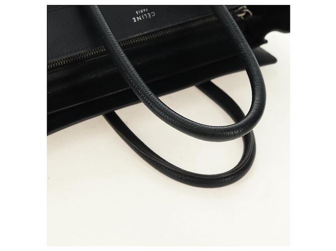 Céline CELINE Luggage Mini Hand Bag Leather Black Silver - Ansicht 7