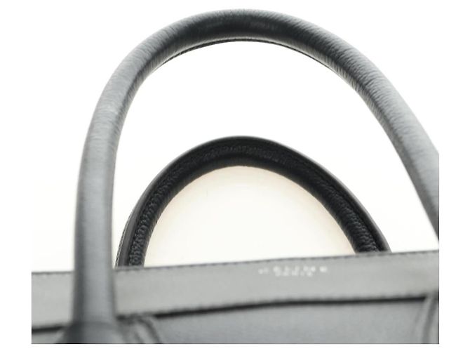 Céline CELINE Luggage Mini Hand Bag Leather Black Silver - Ansicht 8