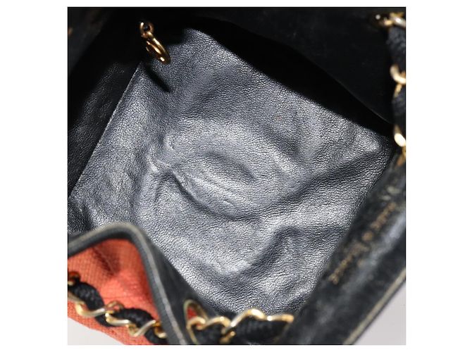 CHANEL Matelasse Chain Shoulder Bag Straw Multicolor Gold CC - vista 16