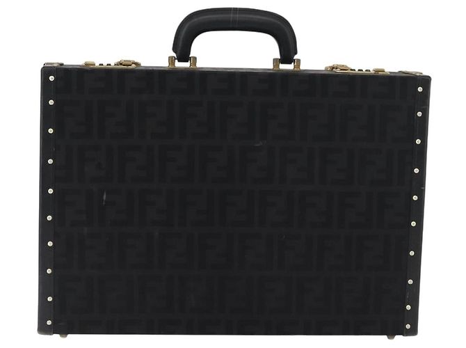 FENDI Zucca Canvas Trunk Black - vista 3