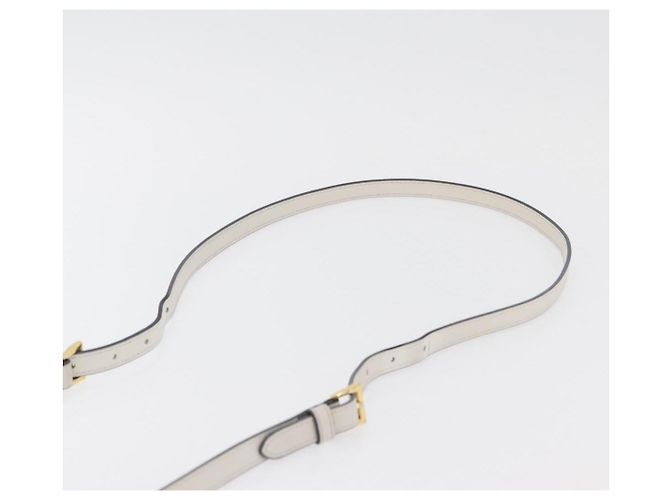 PRADA Hand Bag Leather 2way White Gold - vista 10