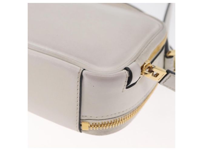 PRADA Hand Bag Leather 2way White Gold - vista 15