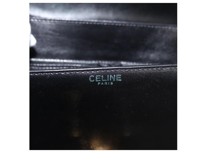 Céline CELINE Shoulder Bag Leather Black Gold - vista 18