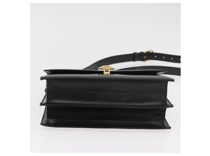 Céline CELINE Shoulder Bag Leather Black Gold - vista 5