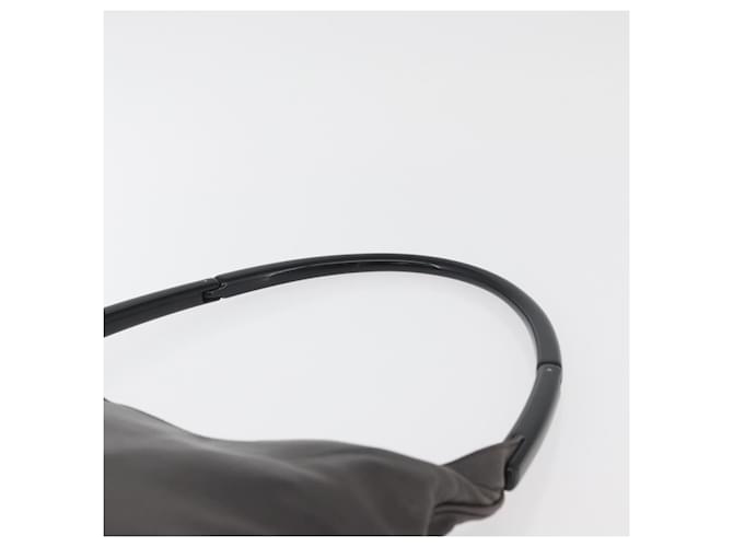 PRADA Shoulder Bag Leather Gray Silver - vista 8