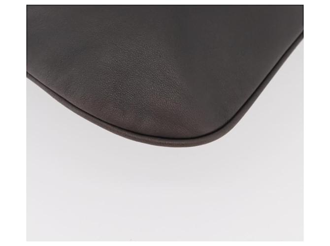 PRADA Shoulder Bag Leather Gray Silver - vista 9