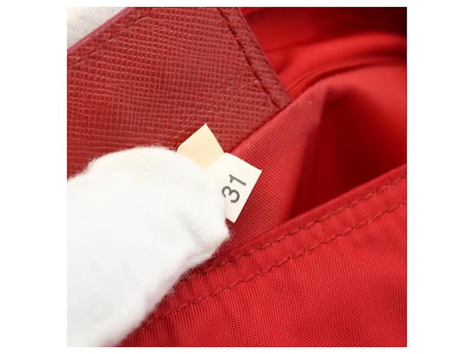 PRADA Shoulder Bag Nylon Red Silver - vista 12