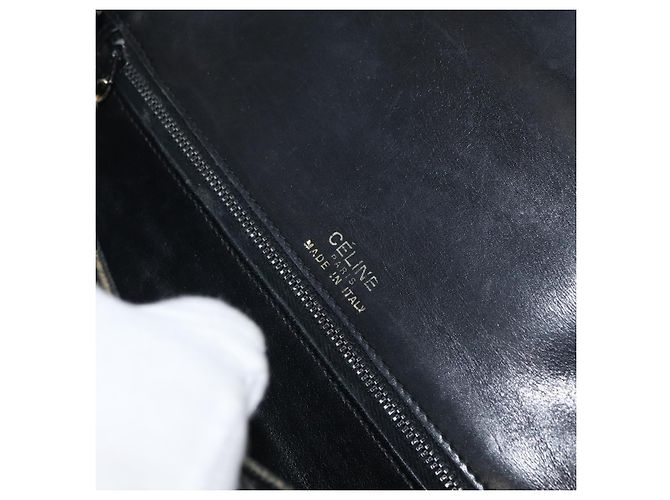 Céline CELINE Shoulder Bag Leather Black Gold - vista 18