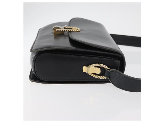 Céline CELINE Shoulder Bag Leather Black Gold - vista 3
