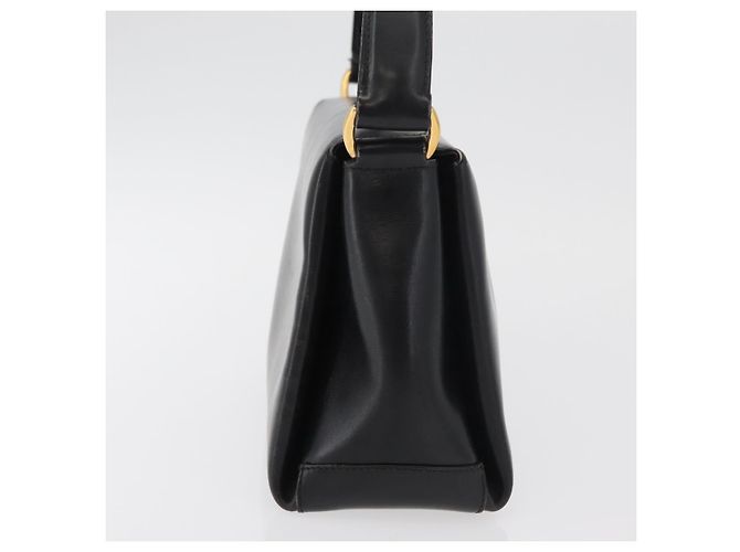 GUCCI Hand Bag Leather Black Gold - vista 4