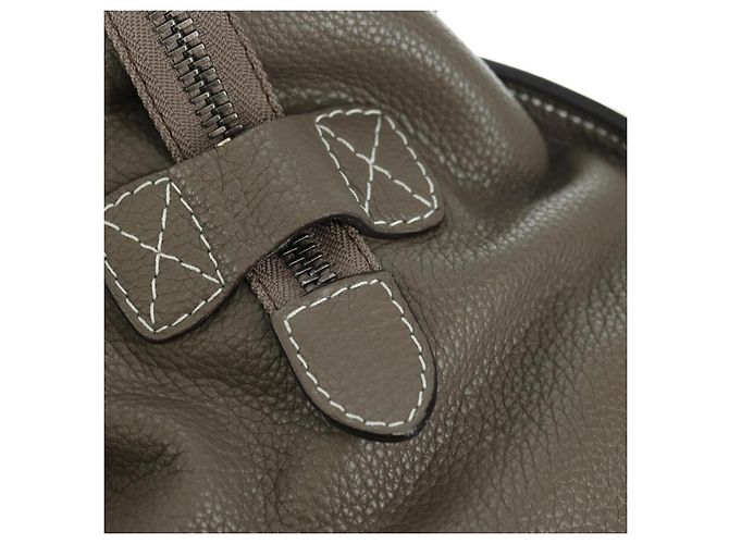 Céline CELINE Luggage Mini Shopper Hand Bag Leather Gray Silver - vista 20