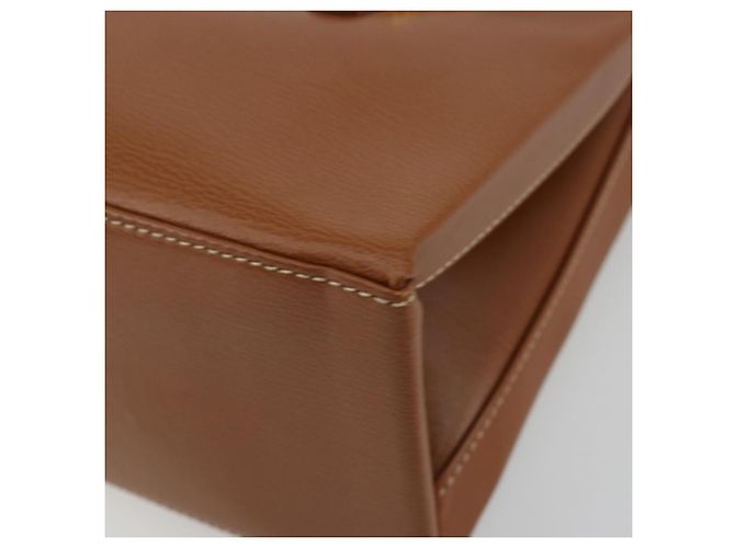 LOEWE Velazquez Shoulder Bag Leather Brown Gold - vista 14