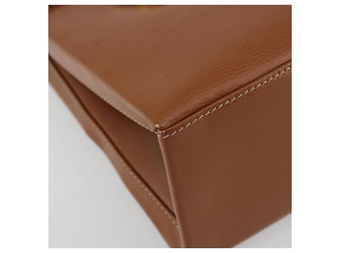 LOEWE Velazquez Shoulder Bag Leather Brown Gold - vista 15