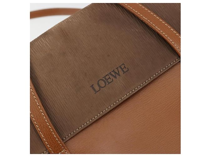 LOEWE Velazquez Shoulder Bag Leather Brown Gold - vista 17