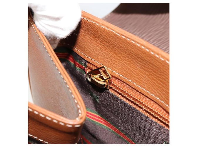 LOEWE Velazquez Shoulder Bag Leather Brown Gold - vista 22