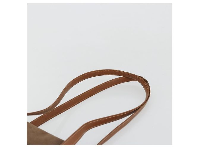 LOEWE Velazquez Shoulder Bag Leather Brown Gold - vista 8