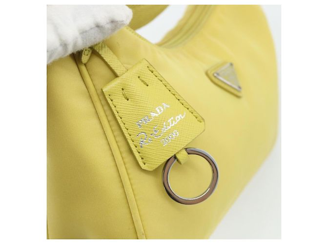 PRADA Hand Bag Nylon Yellow Yellow - vista 10