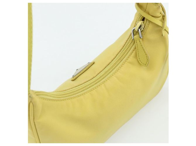 PRADA Hand Bag Nylon Yellow Yellow - vista 6