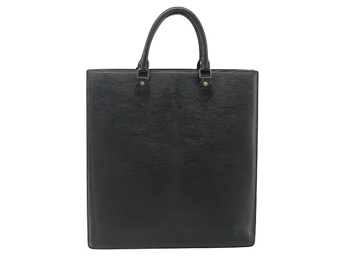 LOUIS VUITTON Epi Sac Plat Hand Bag Black M59082 LV - vista 13