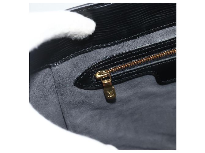 LOUIS VUITTON Epi Sac Plat Hand Bag Black M59082 LV - vista 20