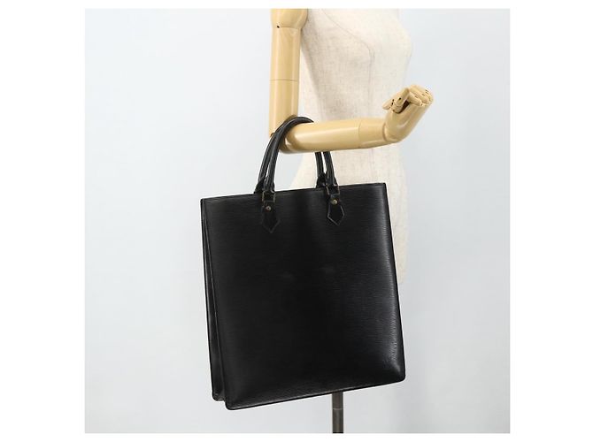 LOUIS VUITTON Epi Sac Plat Hand Bag Black M59082 LV - vista 21